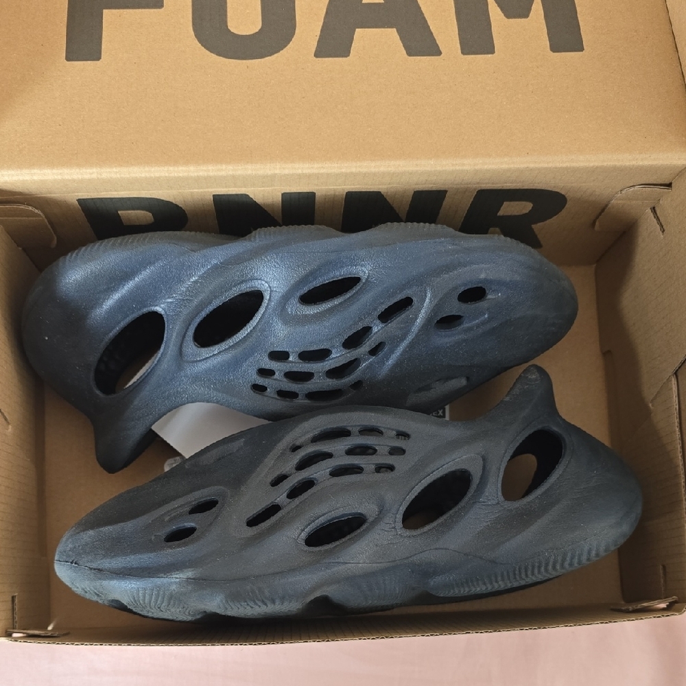 adidas Kids Black Foam Sneakers